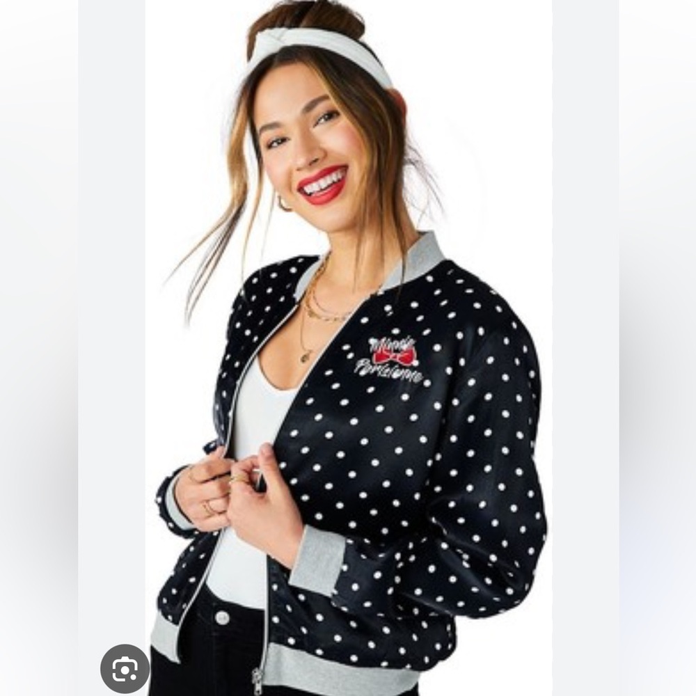 Disneyland Paris Minnie Parisienne Bomber Jacket large streetwear athleisure